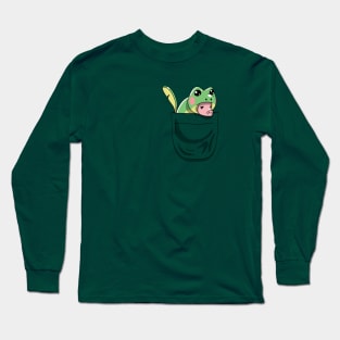 Hog in a Frog in a Pocket Long Sleeve T-Shirt